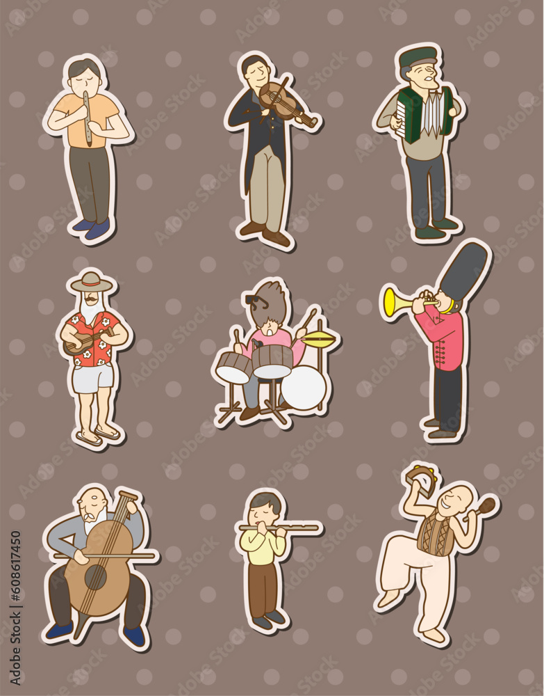 Fototapeta premium music player stickers