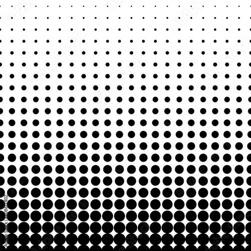 Halftone dot. Seamless pattern. Fade gradient. Background dots. Point noise texture. Overlay effect. Gradation opacity transition. Polkadot patern.
