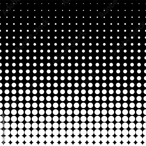 Halftone dot. Seamless pattern. Fade gradient. Background dots. Point noise texture. Overlay effect. Gradation opacity transition. Polkadot patern.