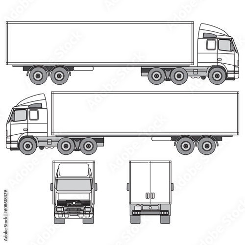 truck car outline, part 149.