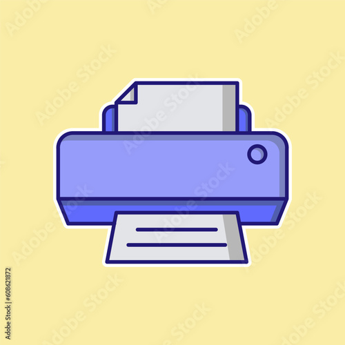 Printer free icon vector design template
