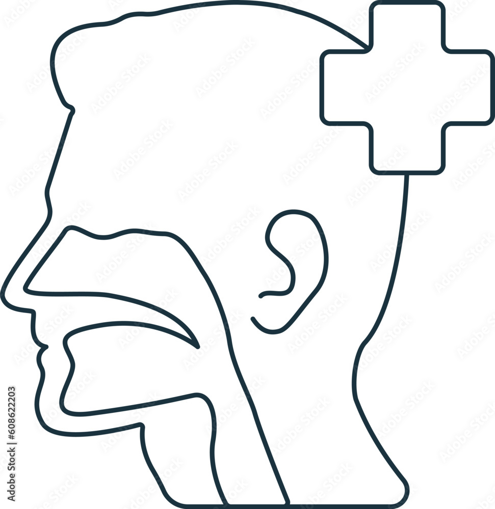 Otolaryngology icon. Monochrome simple sign from medical speialist collection. Otolaryngology icon for logo, templates, web design and infographics. Otolaryngology icon. Monochrome simple sign from medical speialist collection. Otolaryngology icon for logo, templates, web design and infographics.