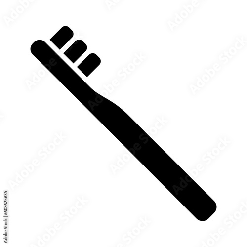 Toothbrush Glyph Icon Design