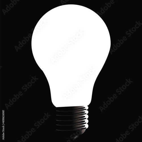 The lamp for the lighting of residential and industrial premises. Vector illustration.