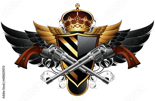ornamental shield,  this illustration may be useful as designer work
