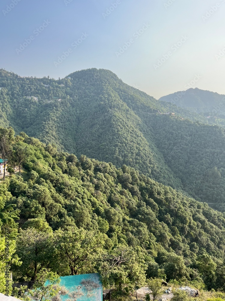 view from the mountain in India