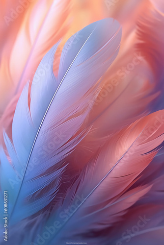 the spray flew high and the feathers floated. AI generative