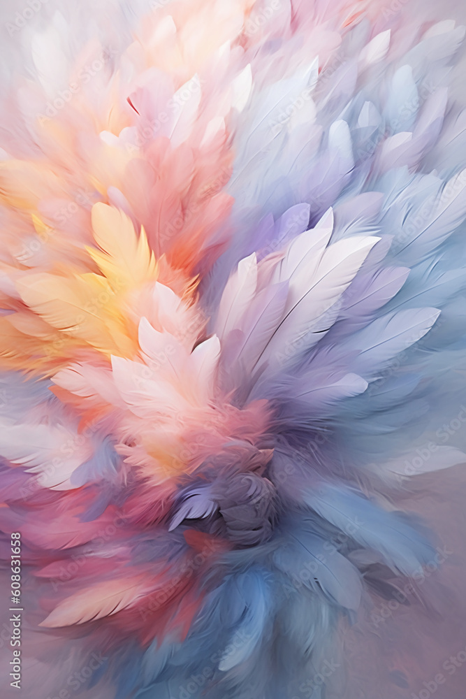the spray flew high and the feathers floated. AI generative the spray flew high and the feathers floated. AI generative