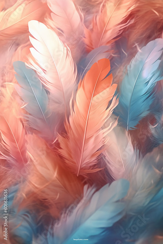the spray flew high and the feathers floated. AI generative