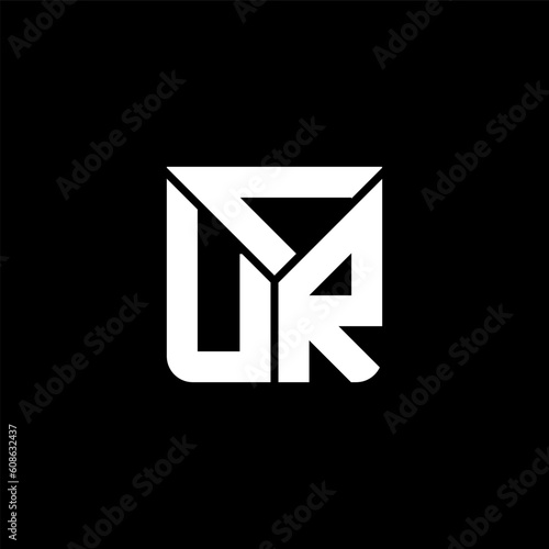 CUR letter logo abstract creative design. CUR unique design	