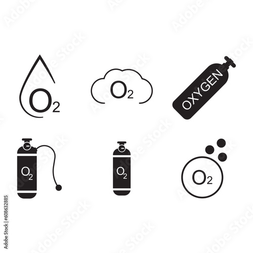 oxygen icon vector