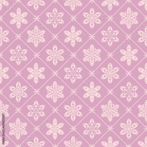 delicate floral seamless pattern © Designpics