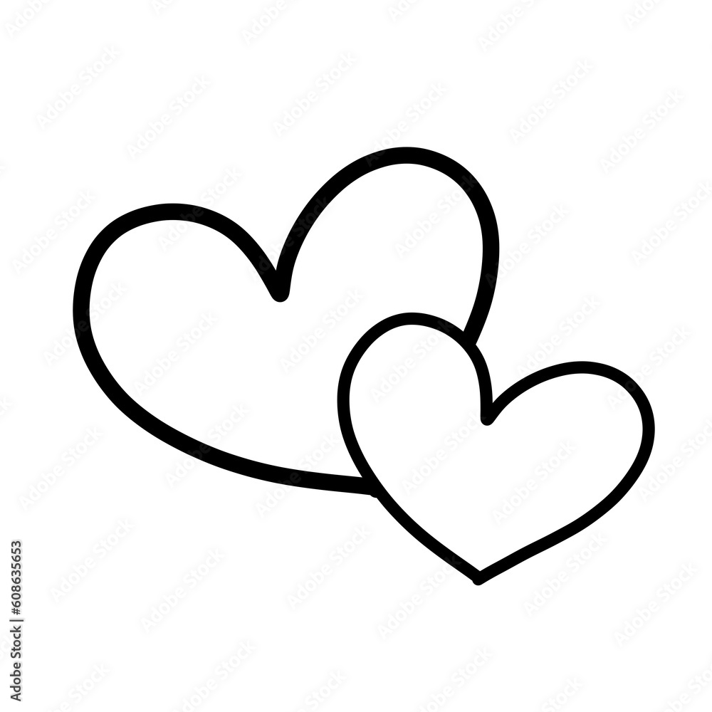 Couple heart for decoration. Couple heart for decoration.