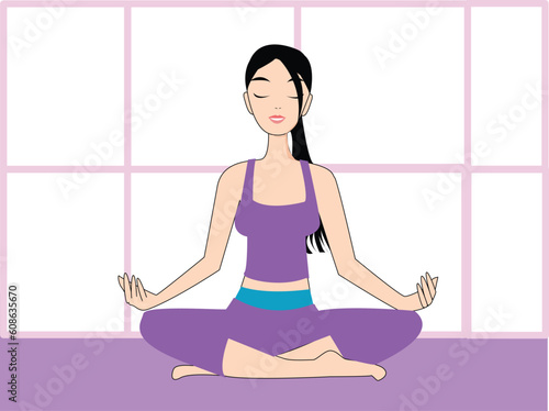 yoga vector illustration