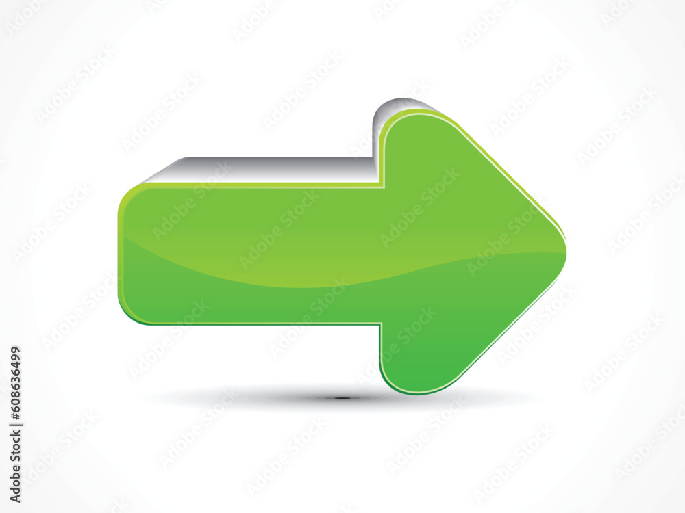 abstract green shiny arrow icon vector illustration abstract green shiny arrow icon vector illustration