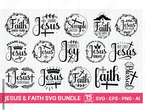 Jesus & Faith Svg Bundle