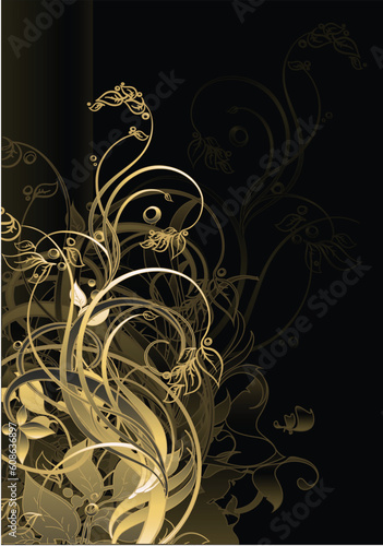 floral frame, this illustration may be useful as designer work