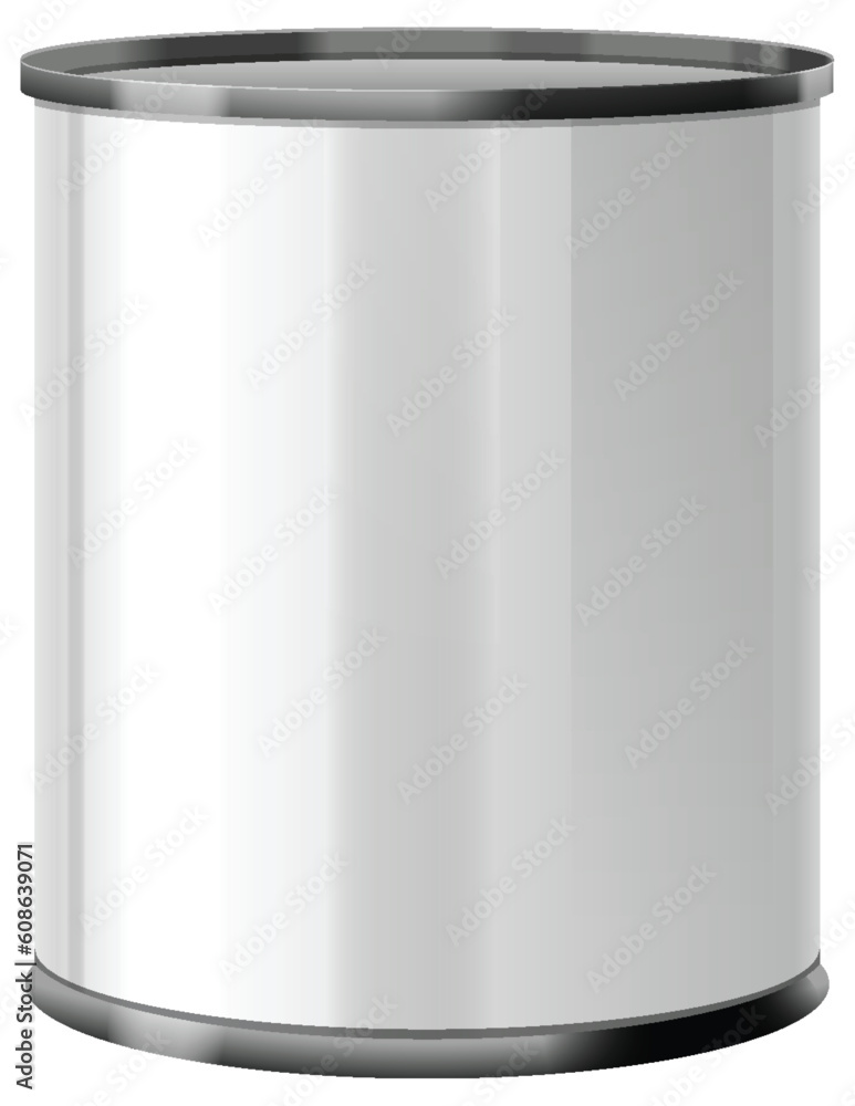 Blank Tin Can Template for Label Design Blank Tin Can Template for Label Design