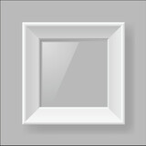 Multifunction white Square frame on Gray Background