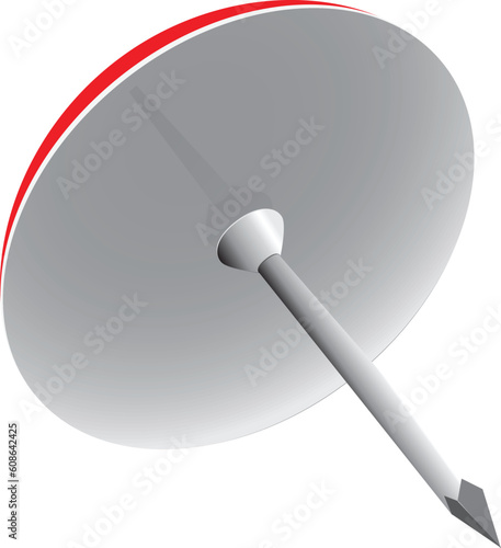 Contemporary clerical pin for fastening papers. Vector illustration.