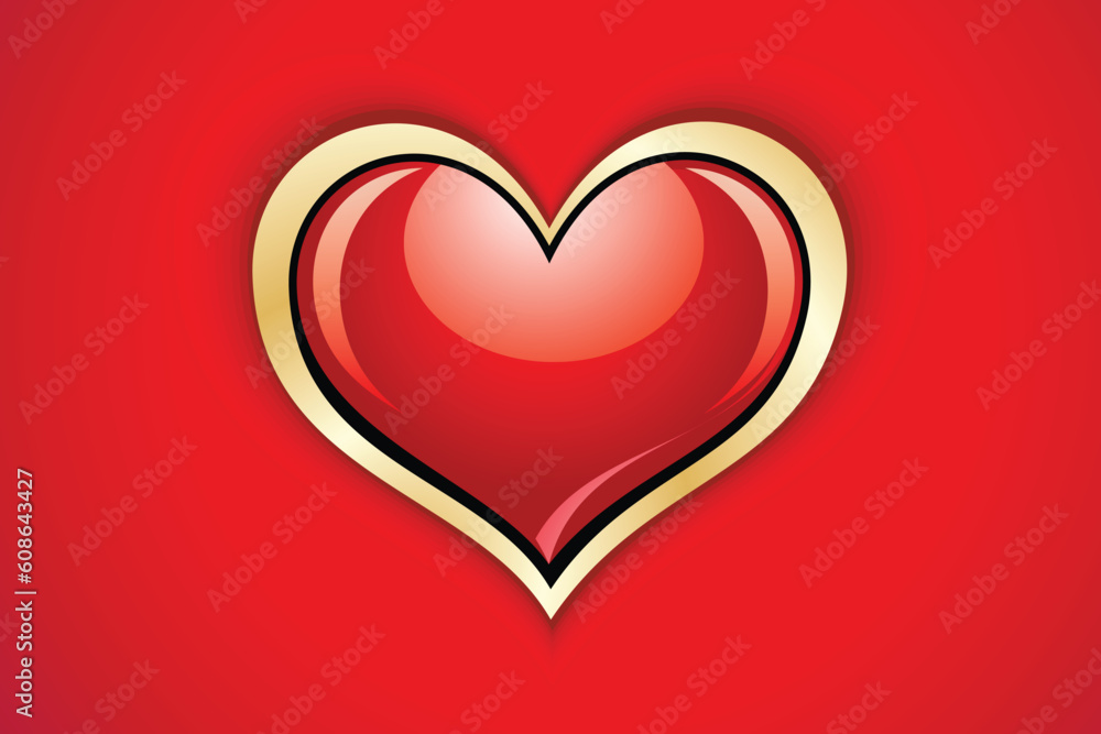 abstract glossy heart vector illustration abstract glossy heart vector illustration