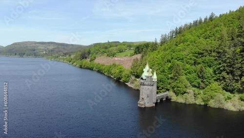 Lake Vyrnwy Straining Tower in Wales photo