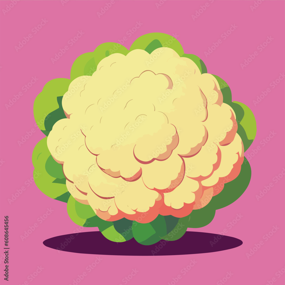Vector illustration of fresh and juicy Cauliflower Vector illustration of fresh and juicy Cauliflower