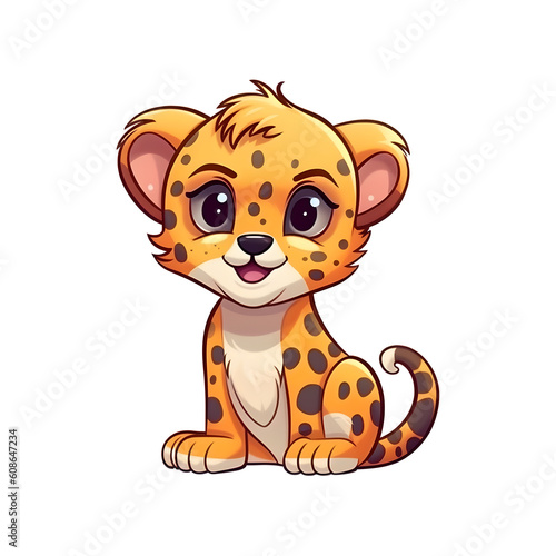 Playful Prowler  Adorable Cheetah Artwork