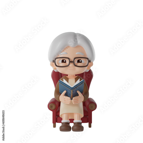 grandma 3d Illustration