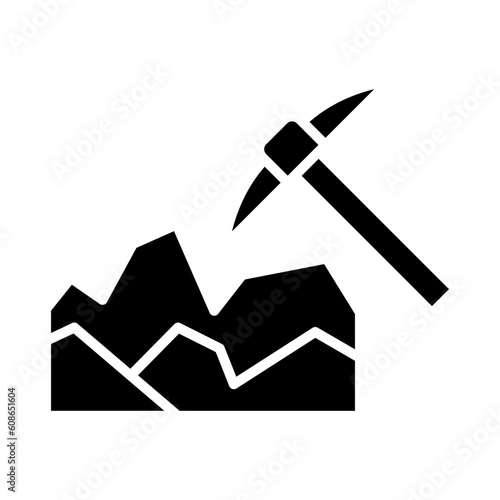 Mining Glyph Icon Design