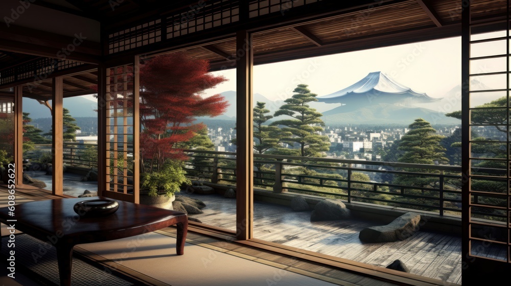 Fototapeta premium Beautiful Japan Style View