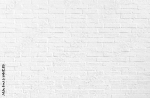 Modern interior white brick wall texture for background
