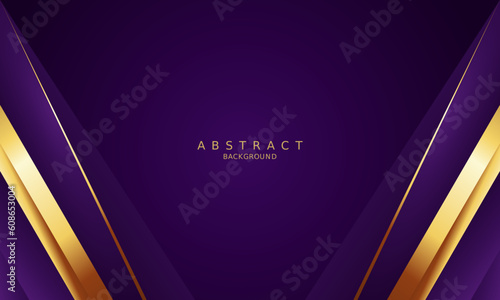 luxury premium purple background and gold line