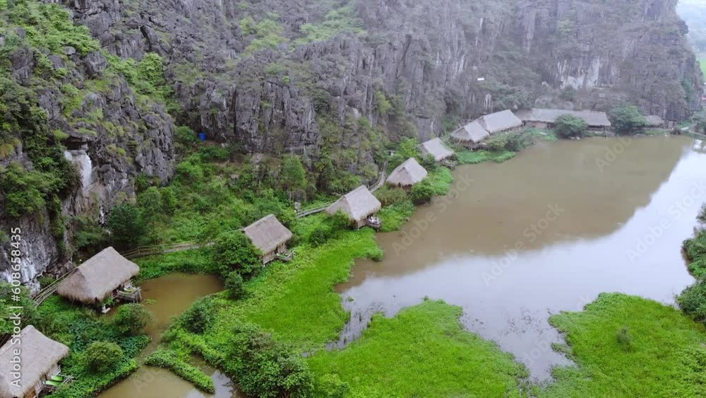 Nguyen Shack Ninh Binh Vietnam. Drone