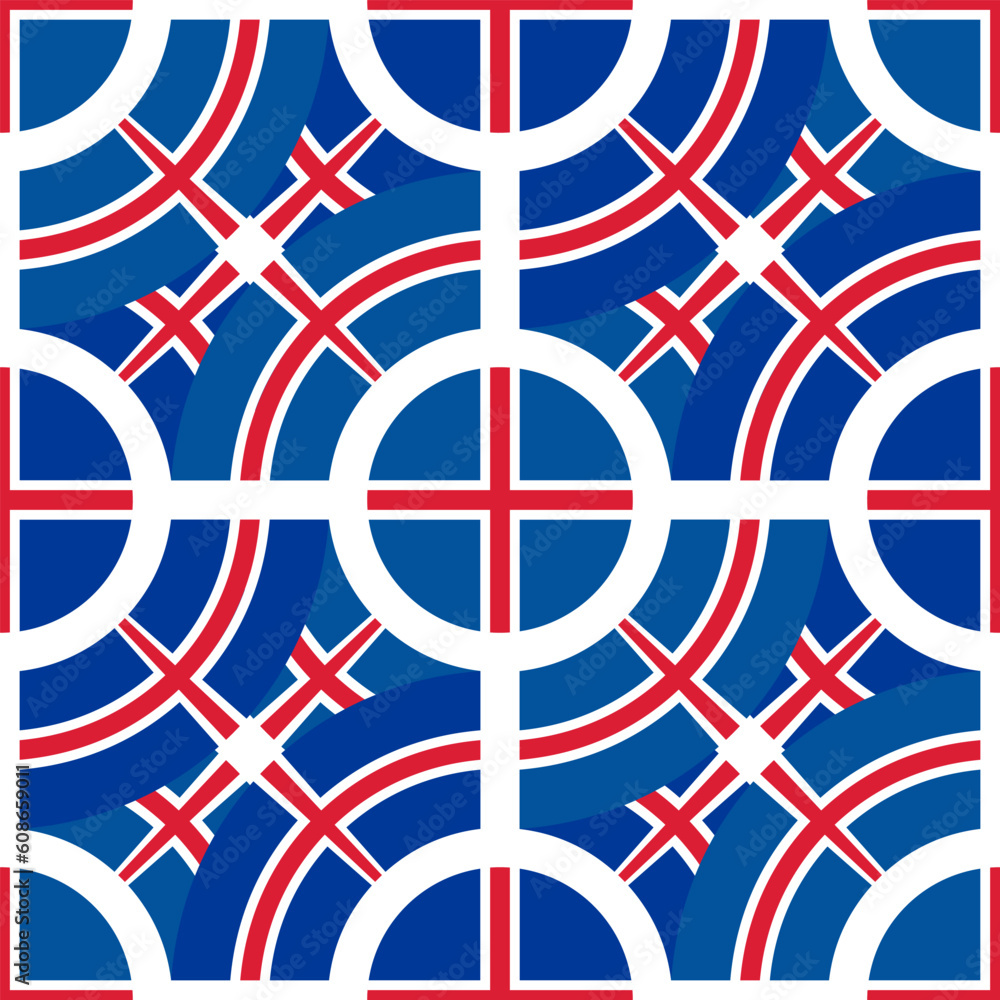 Obraz premium iceland pattern. tracery design. plus background. vector illustration