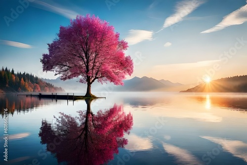 beautiful spring wallpapers and backgrounds generative Ai technology
