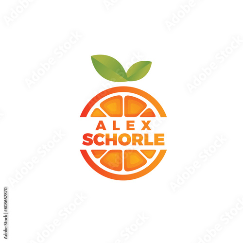 Modern fresh and testy lemon juice branding logo design for food and drink