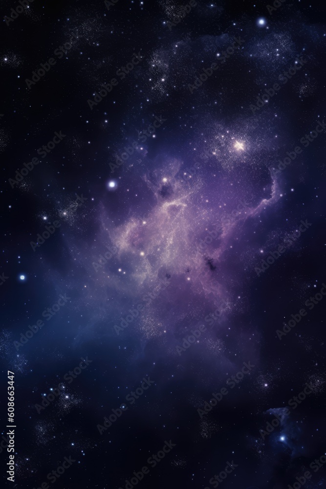 Solar system with planets and stars on night sky, created using generative ai technology Solar system with planets and stars on night sky, created using generative ai technology