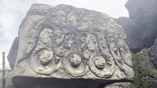 Ancient Khmer art in the stone castle