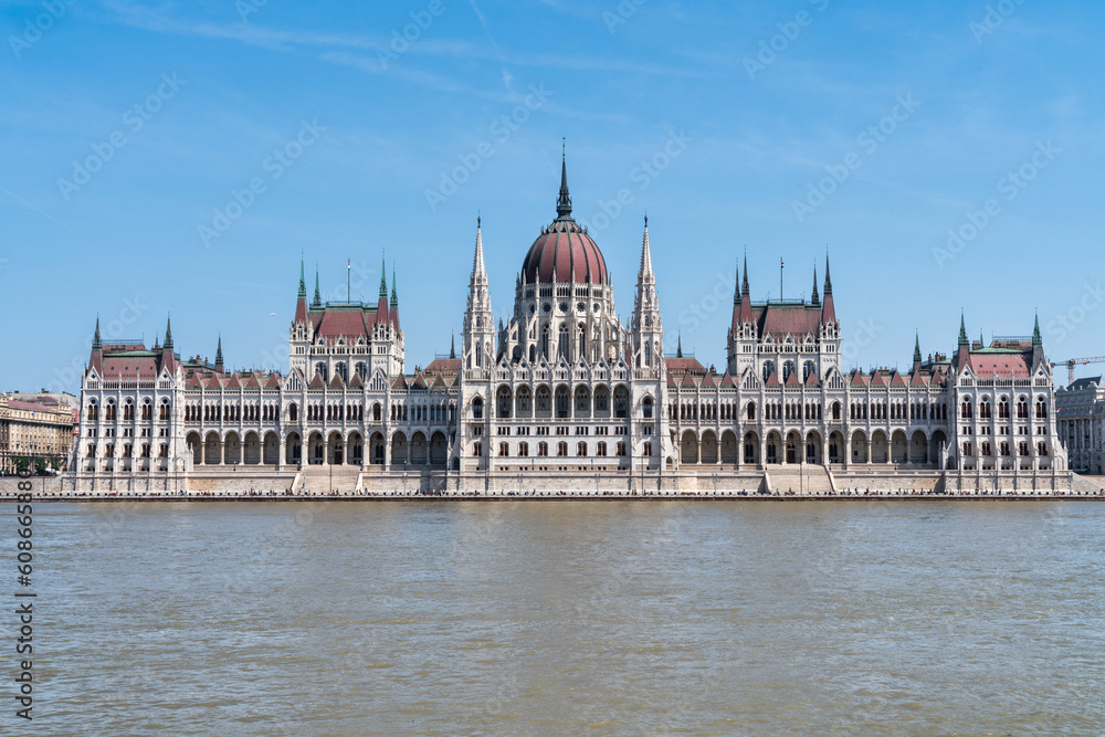 Hungarian Parliament Building in Budapest, Hungary