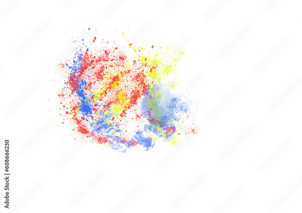 Fototapeta premium abstract watercolor art, Colorful Art Background, watercolor splatter, splash, Colorful Kid Drawing, PNG, Transparent