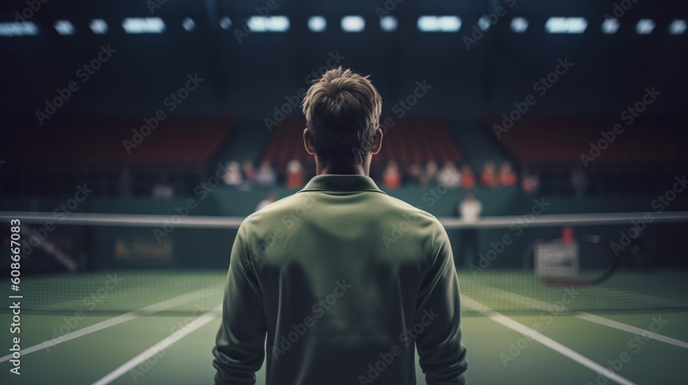 Tennis Player Man, Generative AI, Illustration Tennis Player Man, Generative AI, Illustration