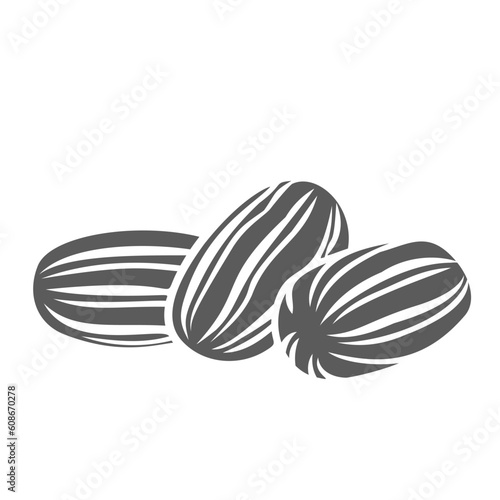 Tulumba, Turkish dessert glyph icon vector illustration. Stamp of arabic deep fried pastry dough cooking with sugar syrup, delicious Tulumba snack pile and handmade gourmet sweets for Iftar in Ramadan