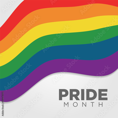 pride month social media post background