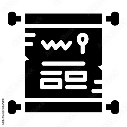 papyrus glyph icon