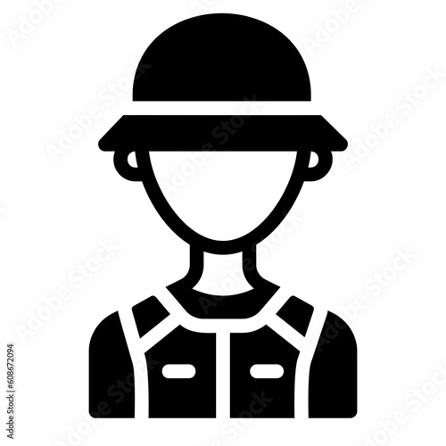 archeologist glyph icon