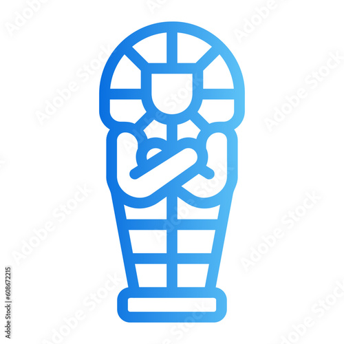 sarcophagus gradient icon