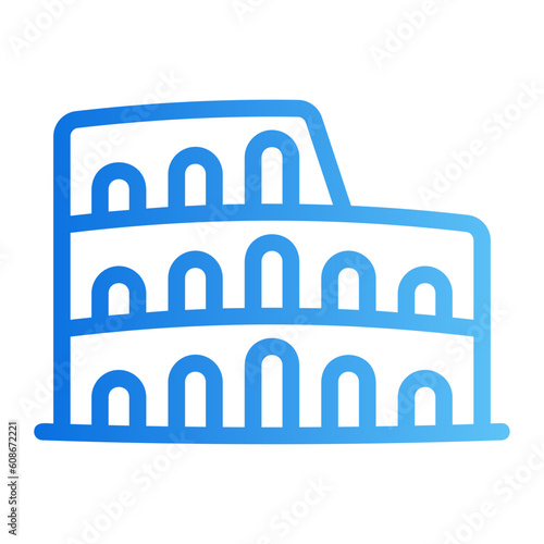 colosseum gradient icon