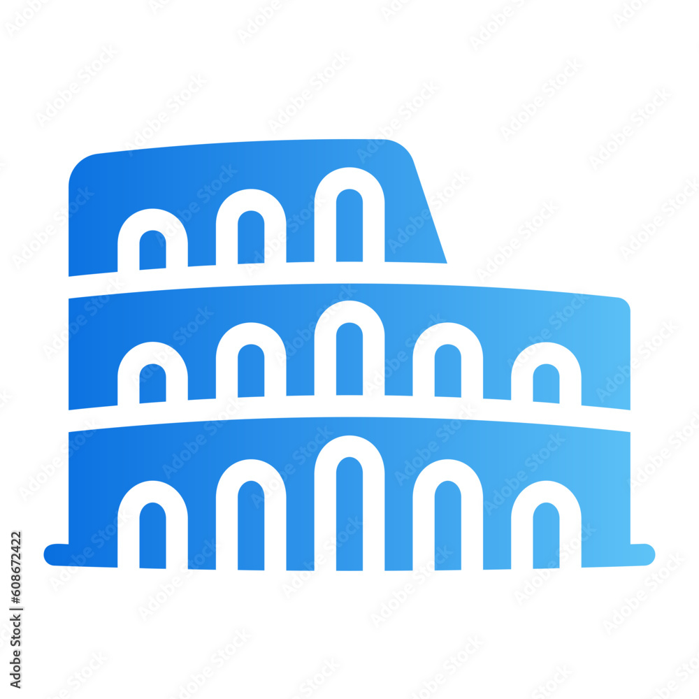 Fototapeta premium colosseum gradient icon