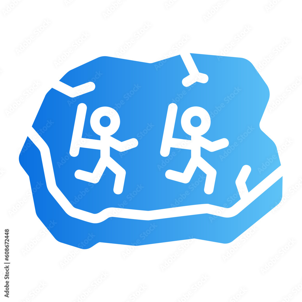 cave painting gradient icon cave painting gradient icon